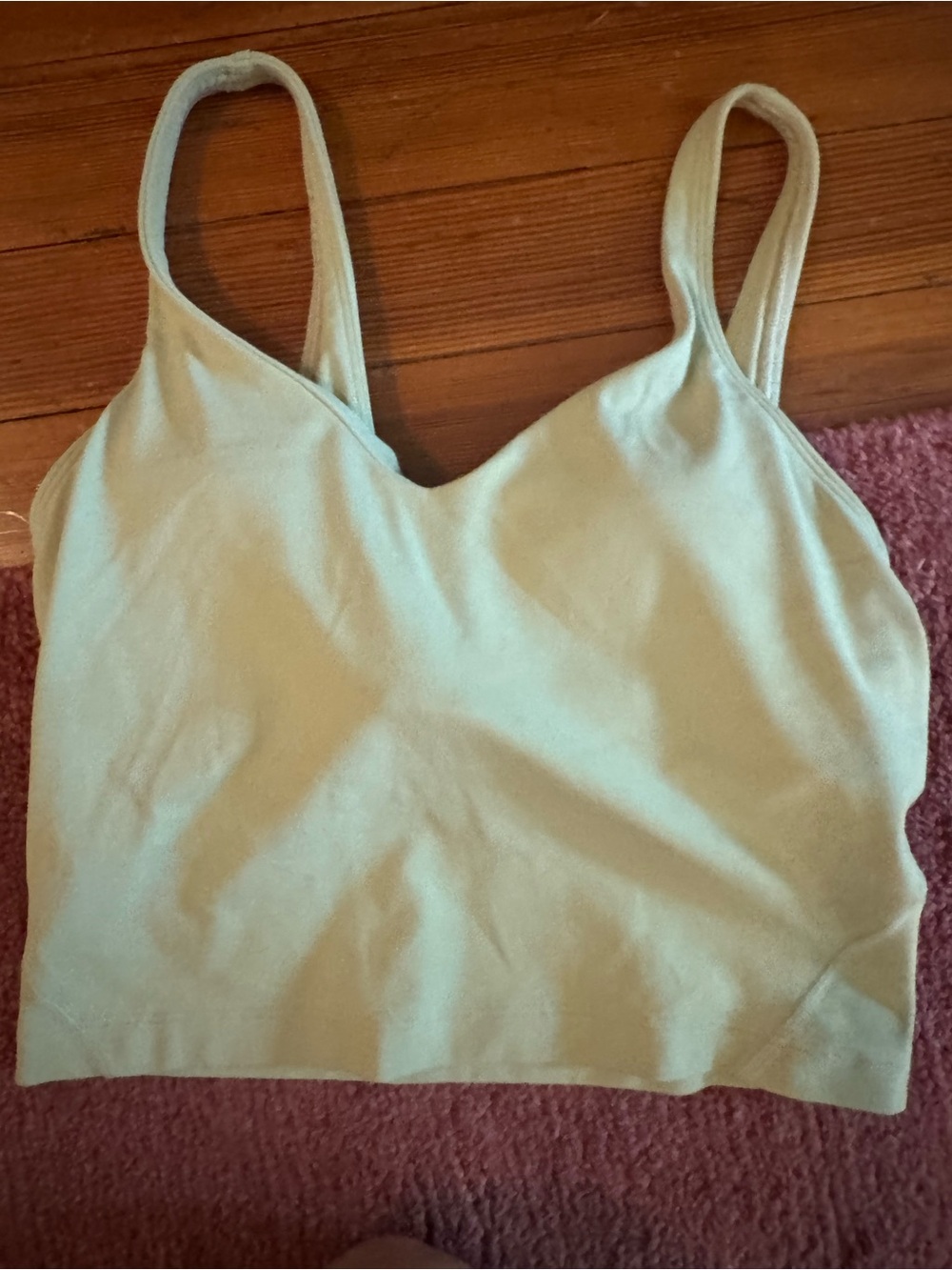 lululemon athletica Light Sage V-Neck Cropped Tank